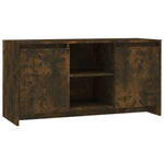 Füstös tölgy színű szerelt fa TV-szekrény 102x37,5x52,5 cm 2