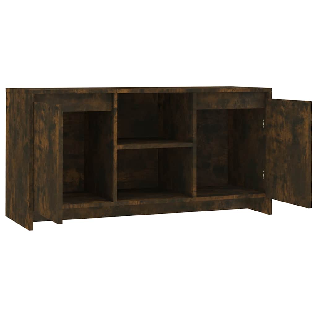 Füstös tölgy színű szerelt fa TV-szekrény 102x37,5x52,5 cm 5