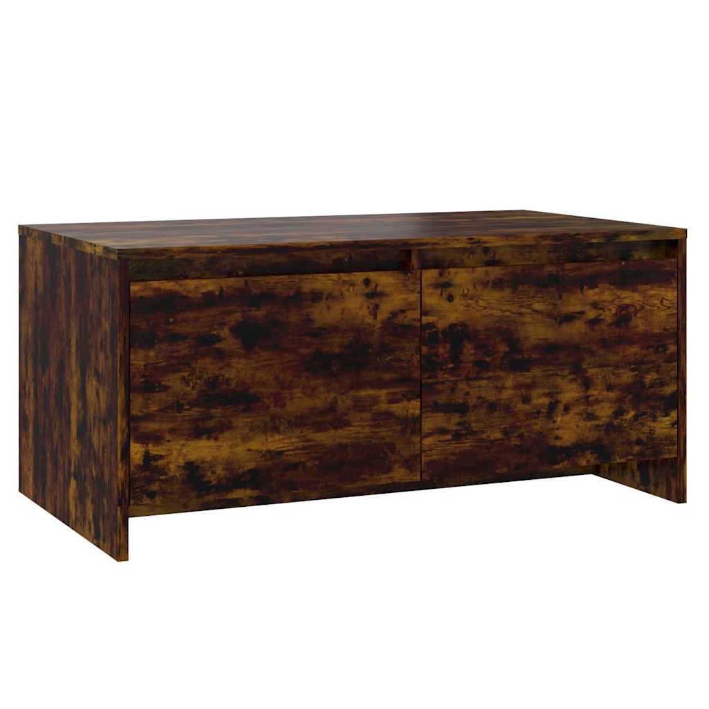 Füstös tölgy színű szerelt fa dohányzóasztal 90x50x41,5 cm 2
