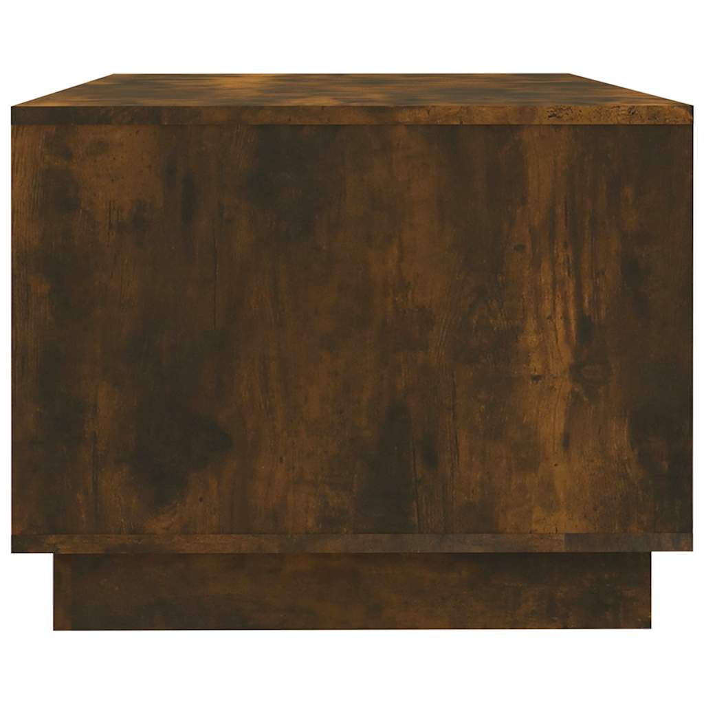 Füstös tölgy színű szerelt fa dohányzóasztal 102x55x43 cm 5