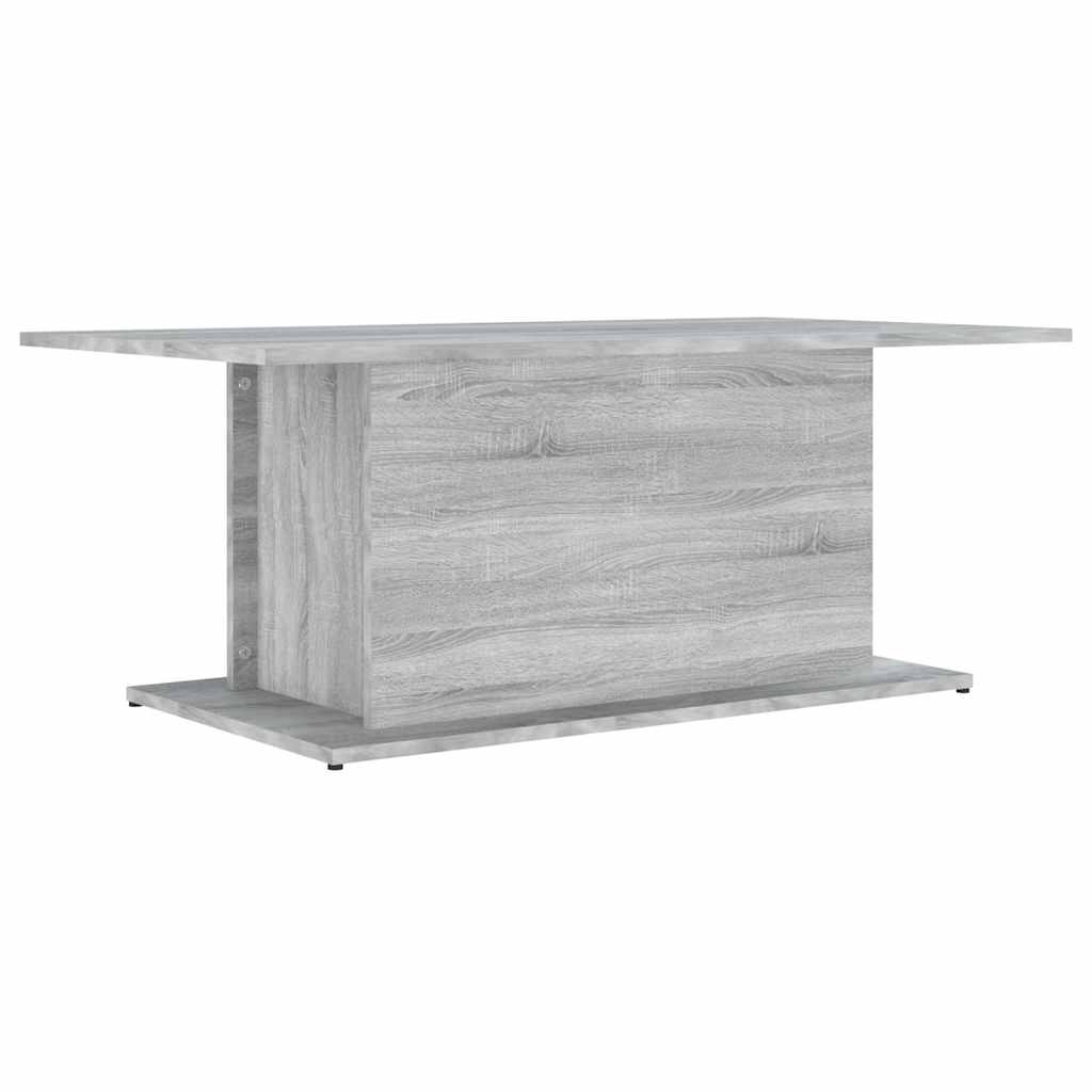 Szürke sonoma szerelt fa dohányzóasztal 102x55,5x40 cm 2