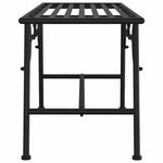 Fekete acél fa körüli pad 110 cm 4