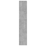 Betonszürke térelválasztó könyvszekrény 40 x 30 x 166 cm 6