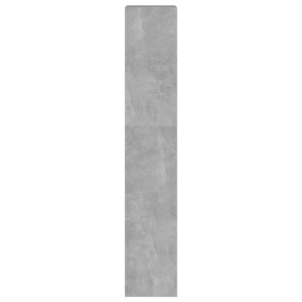 Betonszürke térelválasztó könyvszekrény 40 x 30 x 166 cm 6