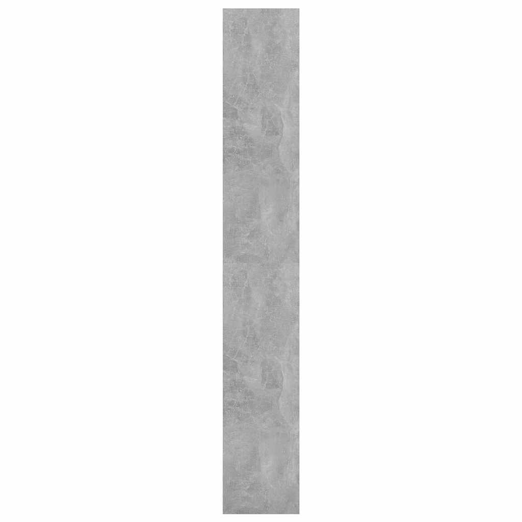 Betonszürke szerelt fa könyvszekrény/térelválasztó 80x30x198 cm 6