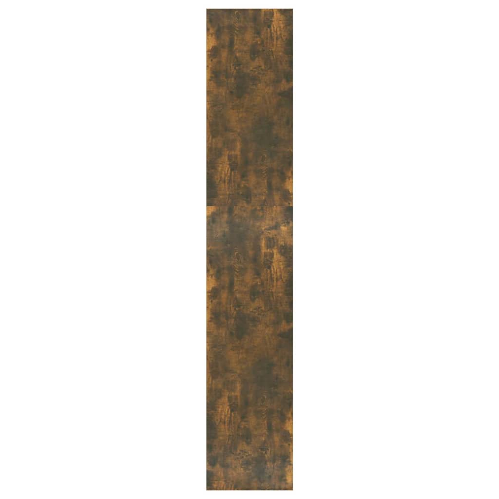 Füstös tölgy színű fa könyvszekrény/térelválasztó 80x30x166 cm 6