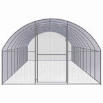 Kültéri horganyzott acél tyúkól 3 x 10 x 2 m 2