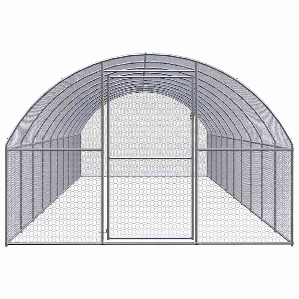 Kültéri horganyzott acél tyúkól 3 x 10 x 2 m 2