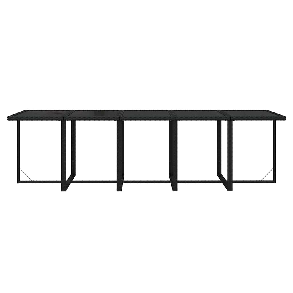 15 részes szürke polyrattan kerti étkezőgarnitúra párnákkal 8