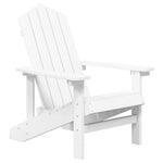 Fehér HDPE kerti adirondack székek asztallal 3
