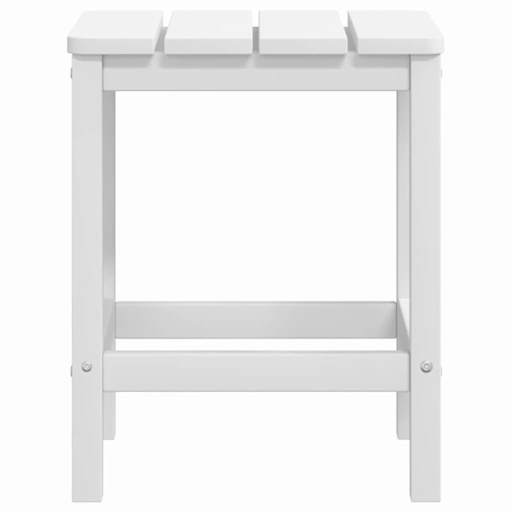 Fehér HDPE kerti adirondack székek asztallal 6