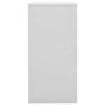 2 db világosszürke-kék acél zárható szekrény 90 x 45 x 92,5 cm 4