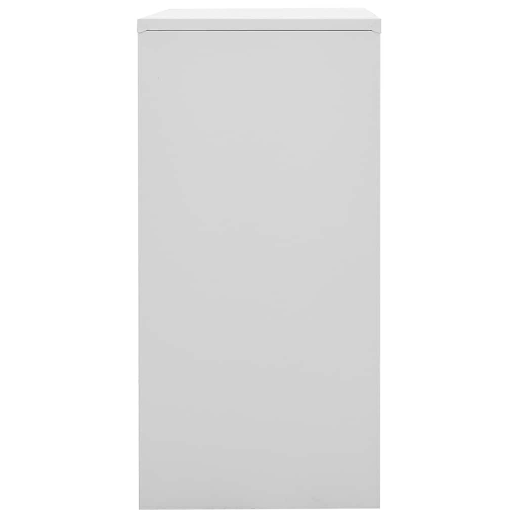 2 db világosszürke-kék acél zárható szekrény 90 x 45 x 92,5 cm 4
