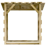 4 db impregnált fenyőfa pergola tetővel 100 x 90 x 100 cm 4