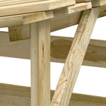 3 db impregnált fenyőfa pergola tetővel 100 x 90 x 200 cm 7