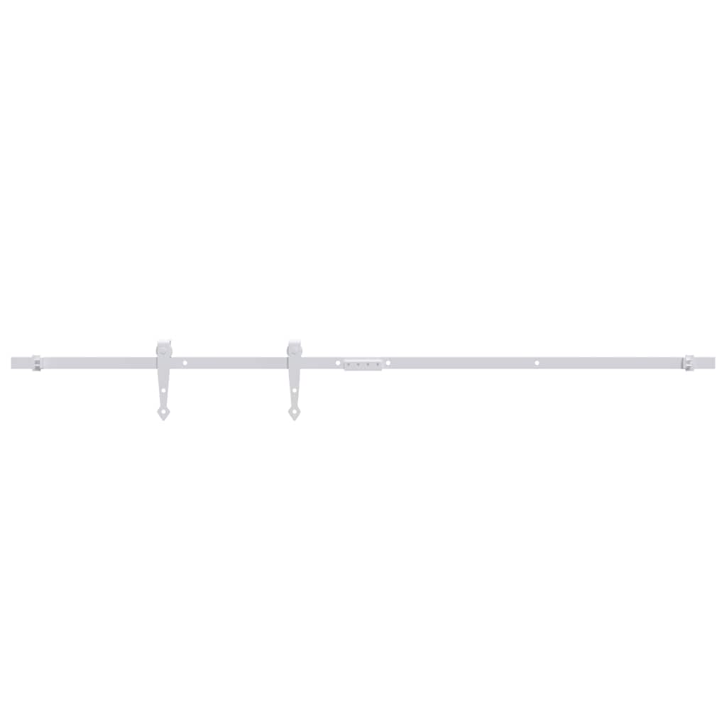 Fehér szénacél mini tolóajtós szekrény szerelék szett 152 cm 2