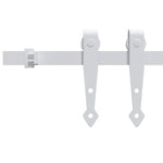 Fehér szénacél mini tolóajtós szekrény szerelék szett 152 cm 3