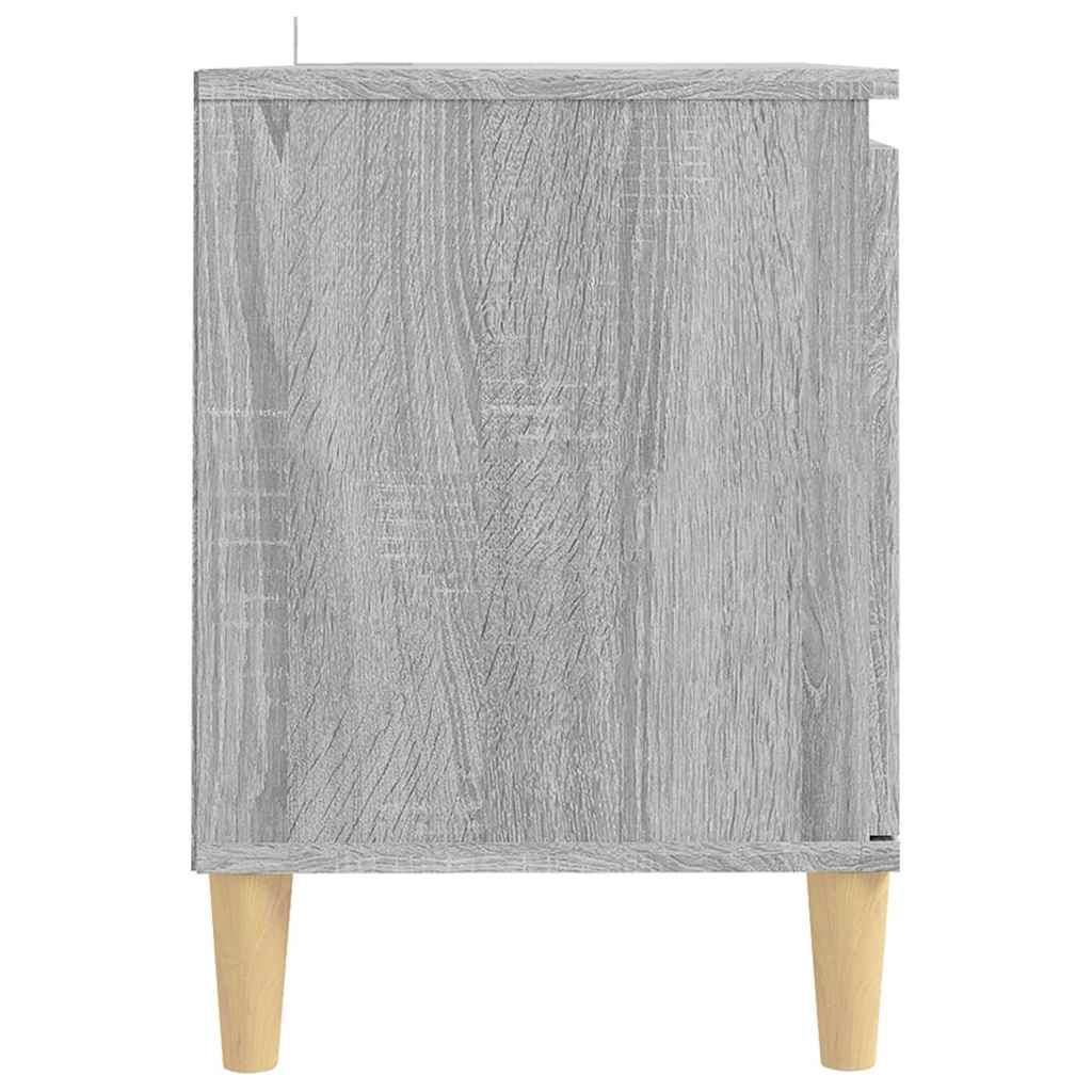 Szürke sonoma színű TV-szekrény tömör falábakkal 103,5x35x50 cm 5