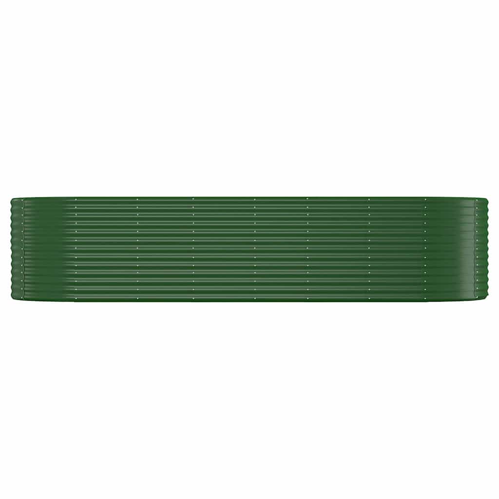 Zöld horganyzott acél kerti magaságyás 322x100x68 cm 3