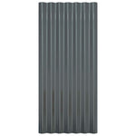 36 db antracitszürke horganyzott acél tetőpanel 80x36 cm 4
