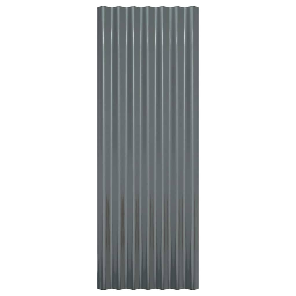 12 db antracitszürke horganyzott acél tetőpanel 100 x 36 cm 4