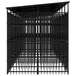 Acél kültéri kutyakennel tetővel 16,59 m² 6