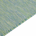 Türkizkék lapos szövésű kültéri szőnyeg 100 x 200 cm 4