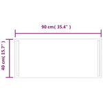 LED-es fürdőszobatükör 90x40 cm 5