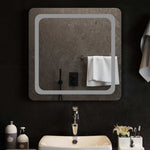 LED-es fürdőszobatükör 60x60 cm 3