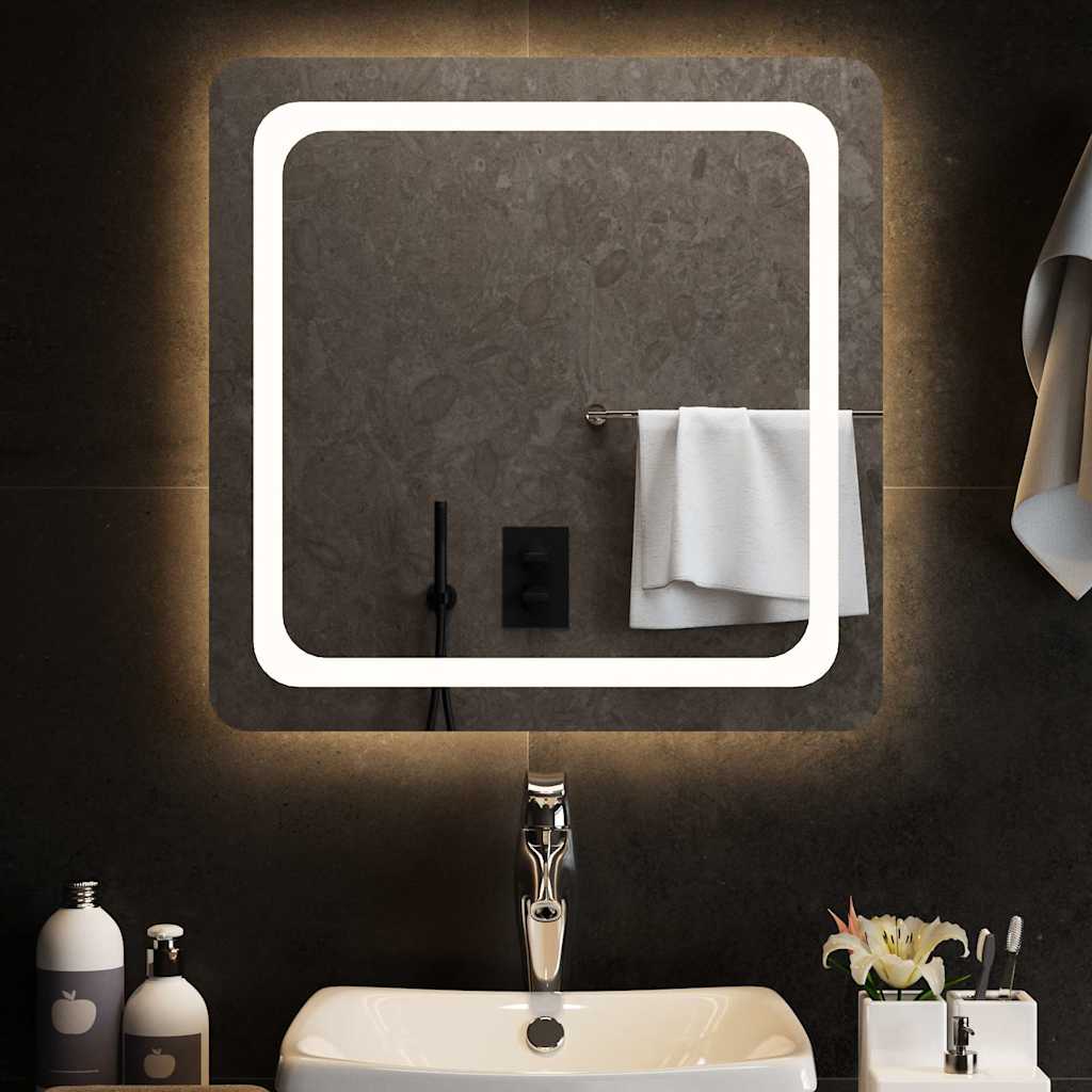 LED-es fürdőszobatükör 60x60 cm