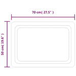 LED-es fürdőszobatükör 70x50 cm 5