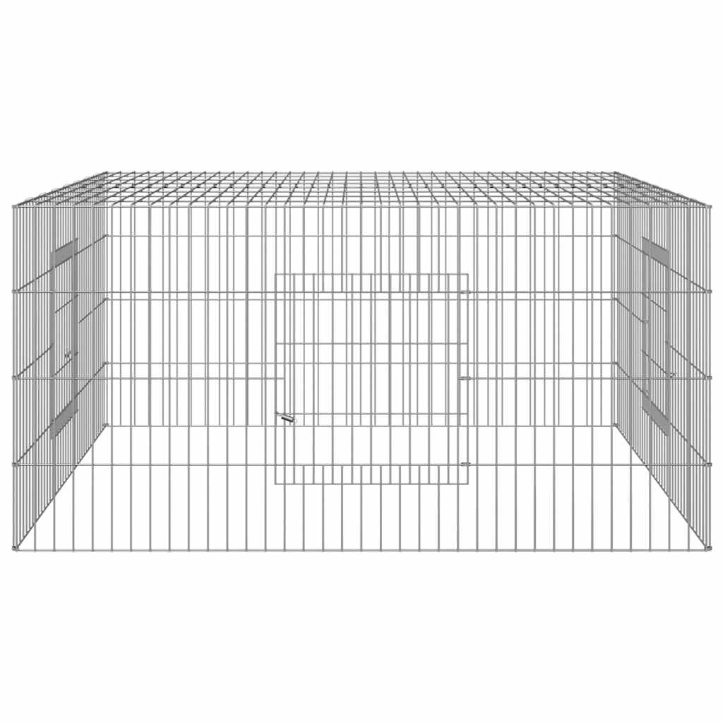Horganyzott vas nyúlketrec 110 x 110 x 55 cm 5