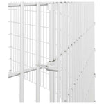 10 paneles horganyzott vas szabadon álló állatketrec 54x100 cm 6