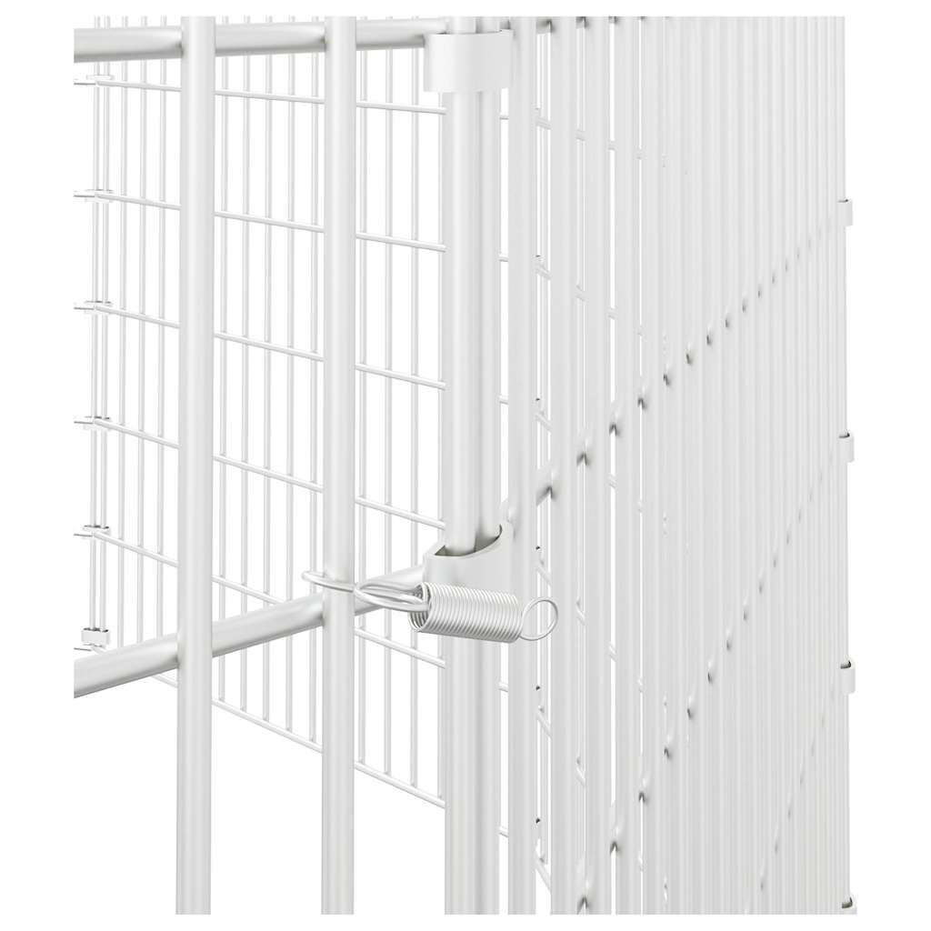 10 paneles horganyzott vas szabadon álló állatketrec 54x100 cm 6