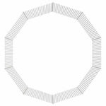 10 paneles horganyzott vas szabadon álló állatketrec 54x100 cm 7