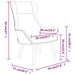 Sötétszürke szövet pihenőfotel lábtartóval 7