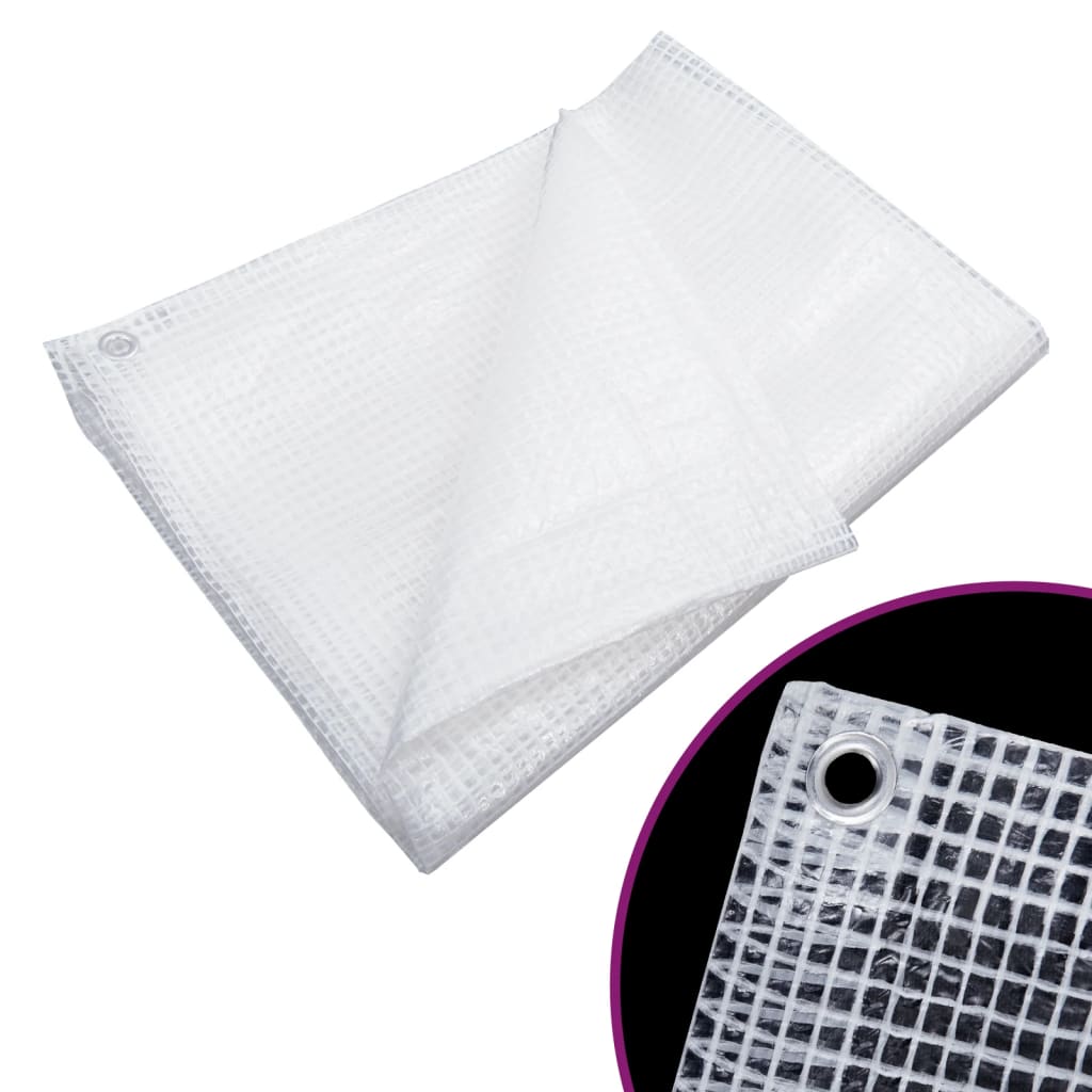 Fehér Leno takaróponyva 140 g/m² 3 x 6 m 2