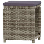 6 részes szürke polyrattan kerti ülőgarnitúra párnákkal 3