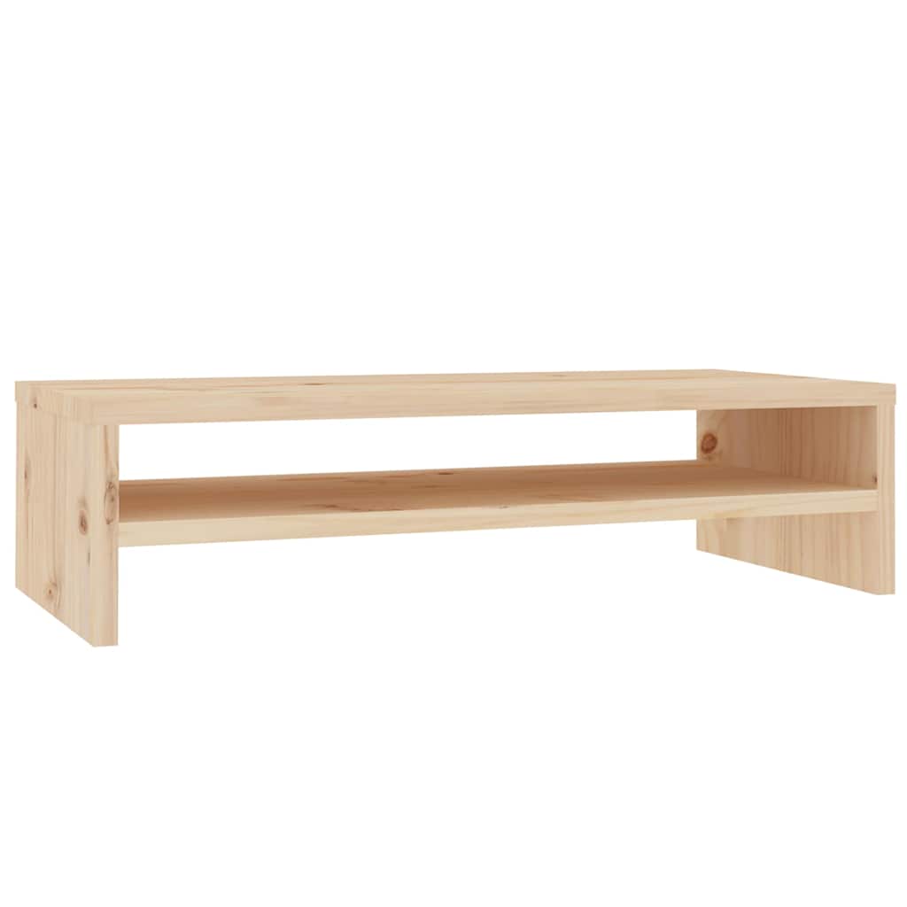 Tömör fenyőfa monitorállvány 50 x 24 x 13 cm 2