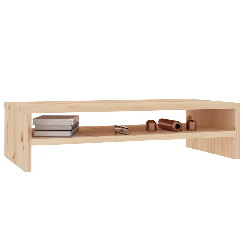 Tömör fenyőfa monitorállvány 50 x 24 x 13 cm 4