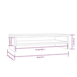 Tömör fenyőfa monitorállvány 50 x 24 x 13 cm 8