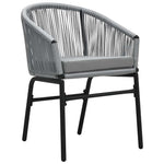 5 részes szürke kerti étkezőgarnitúra 4