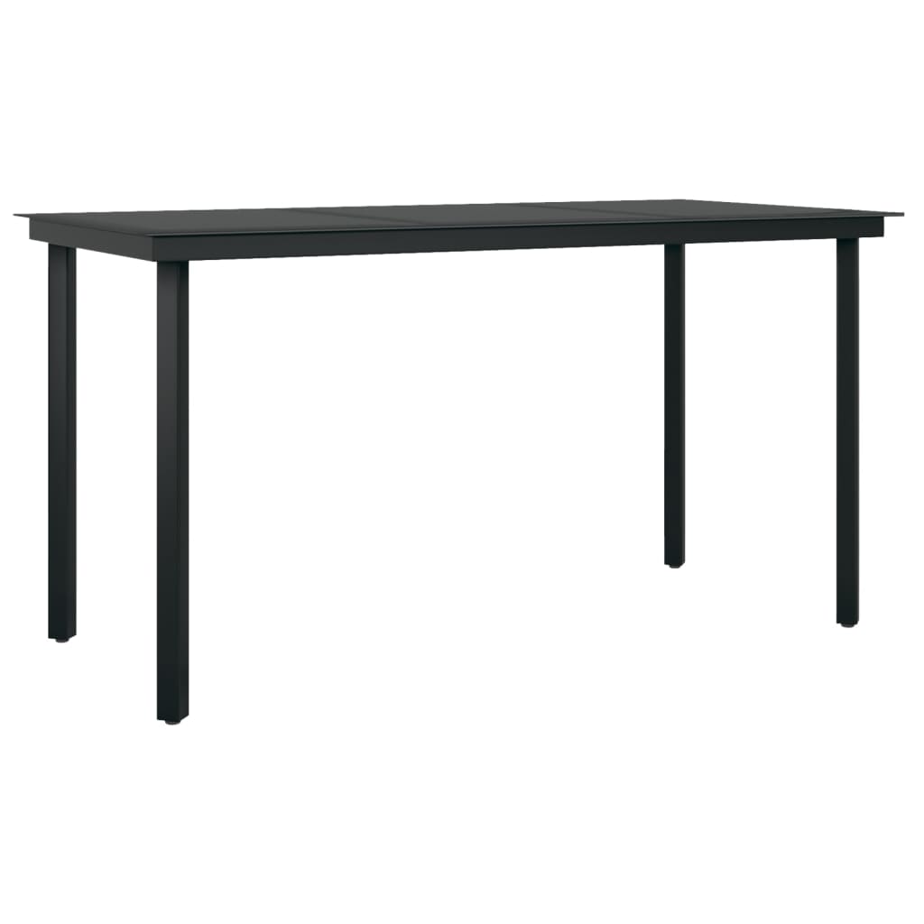 5 részes polyrattan és üveg kerti étkezőgarnitúra párnákkal 5