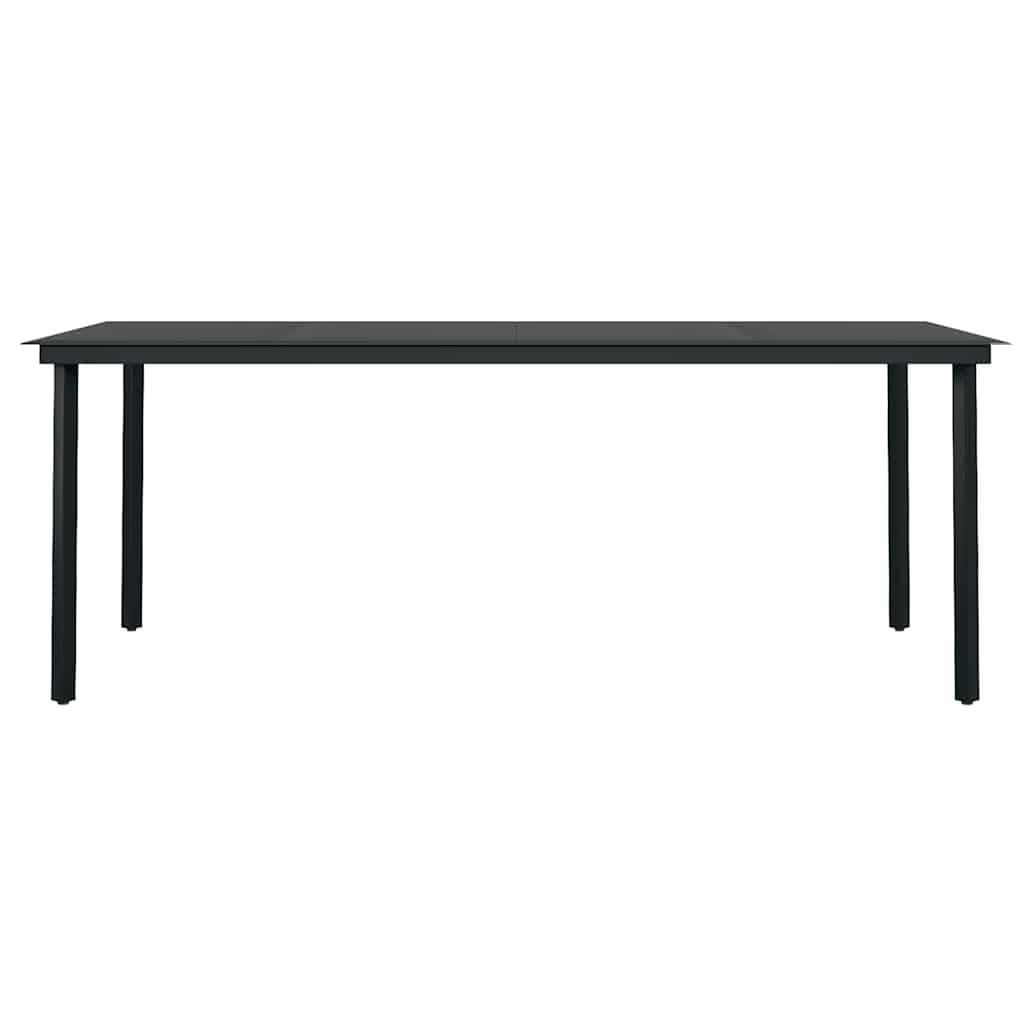 9 részes polyrattan és üveg kerti étkezőgarnitúra párnákkal 6
