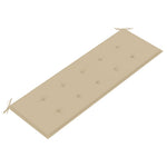 Tömör tíkfa Batavia pad bézs párnával 150 cm 5