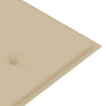 Tömör tíkfa Batavia pad bézs párnával 150 cm 7