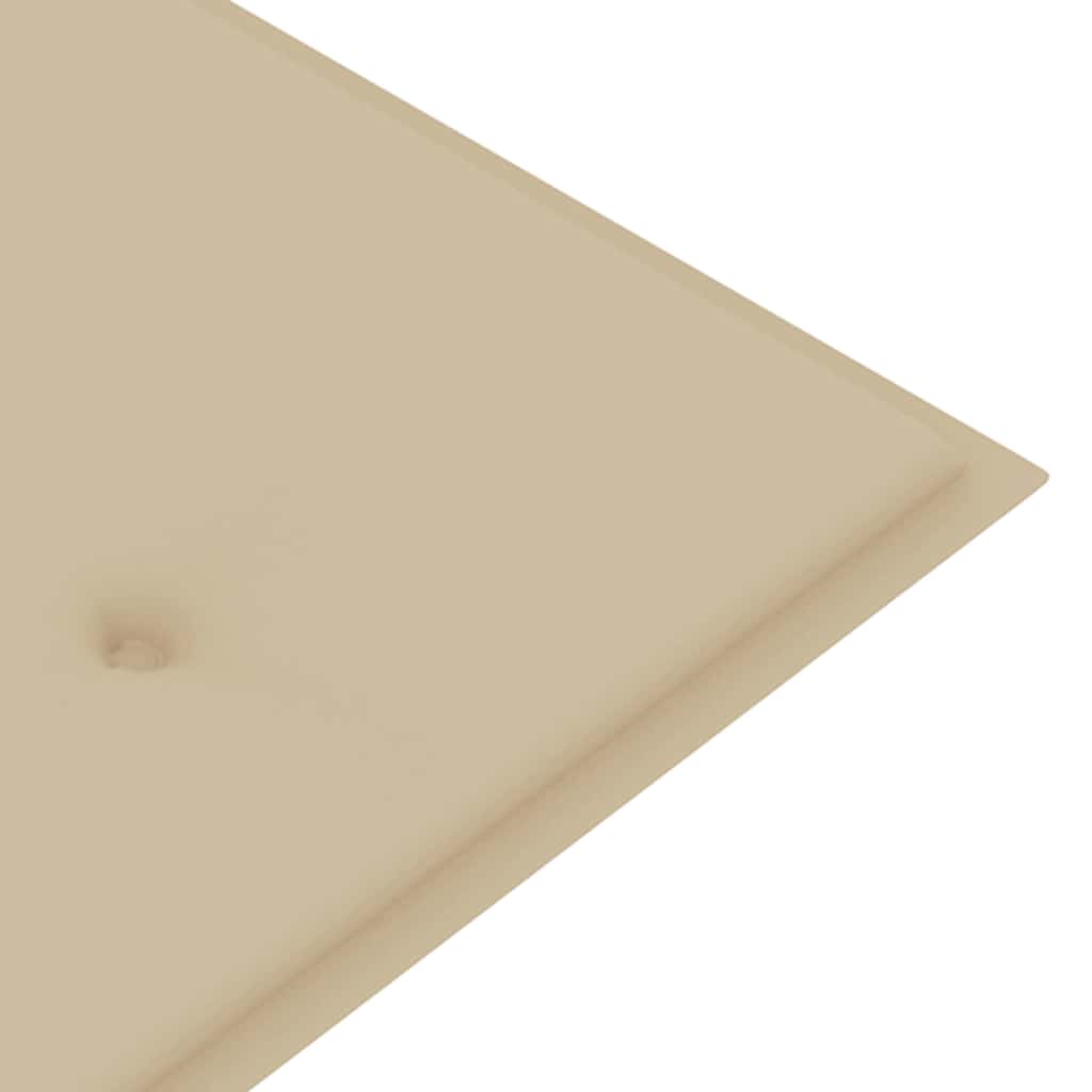 Tömör tíkfa Batavia pad bézs párnával 150 cm 7