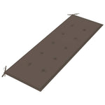 Tömör tíkfa Batavia pad tópszínű párnával 150 cm 5