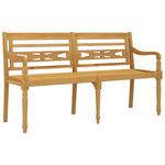 Tömör tíkfa Batavia pad királykék párnával 150 cm 4