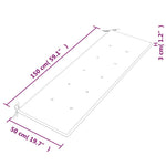 Tömör tíkfa Batavia pad királykék párnával 150 cm 9